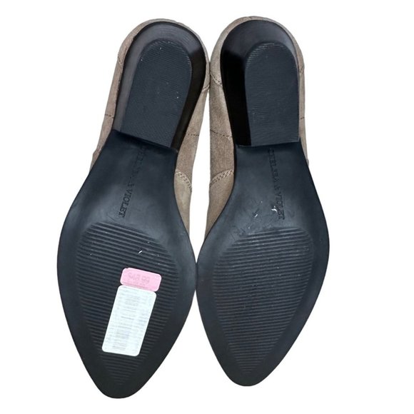 Chelsea & Violet Women's Goldy Tan Suede Ankle Low Heel Western Style Boots Size - Picture 7 of 8